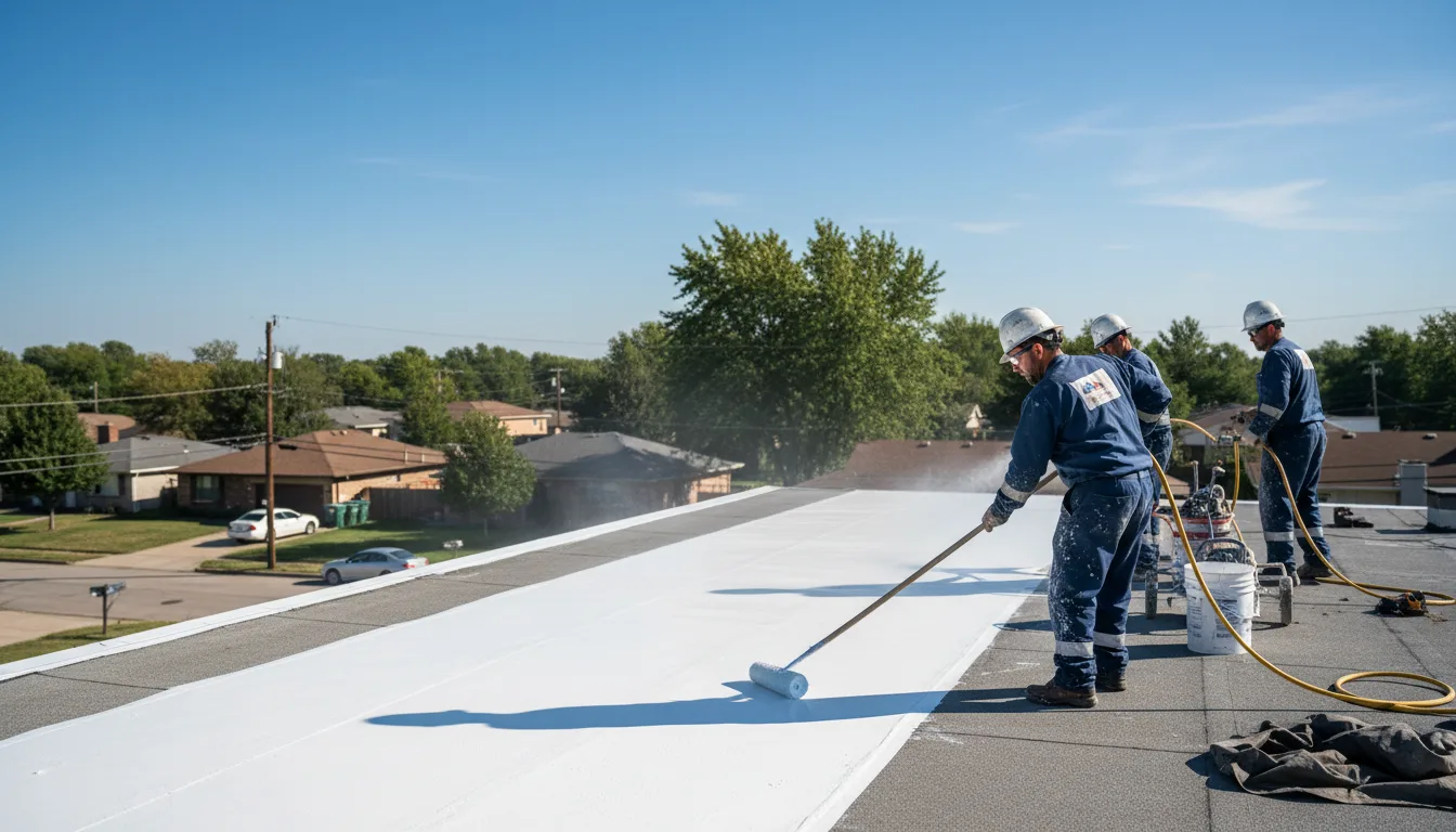 Commercial roof coating in Spavinaw, OK near me
